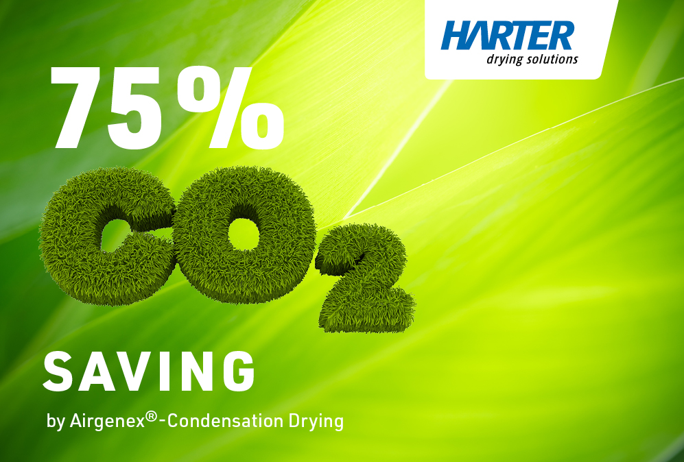 Up to 75 % CO2 savings through Airgenex® condensation drying