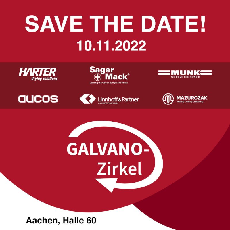 IV. Galvano-Zirkel – SAVE THE DATE!